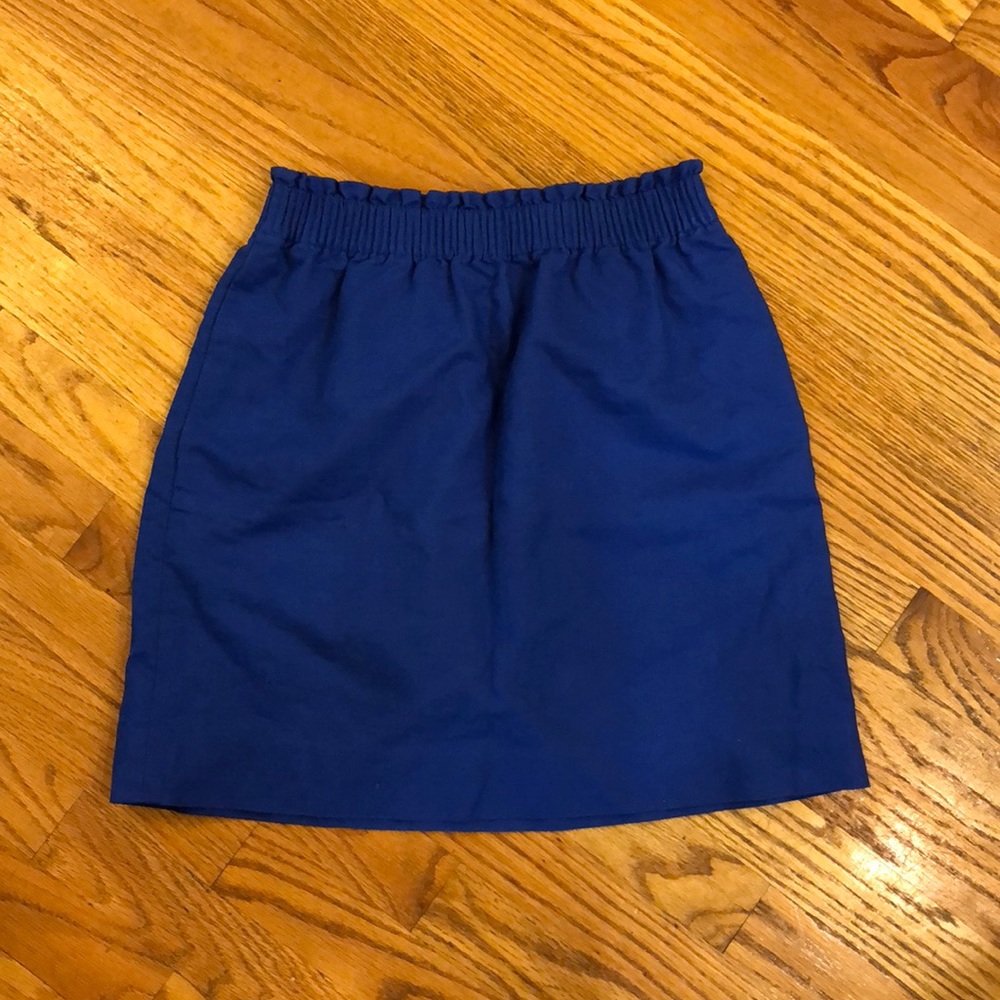 Cobalt Blue J Crew Sidewalk Skirt